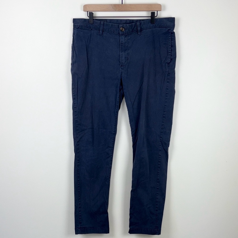 Wallin & Bros Chino Pants Navy Blue Men’s Size 36 x 32 Cotton Office Work
